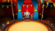 The interior of the Monkey Fairground.
