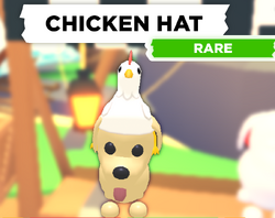 Chicken Hat Adopt Me Wiki Fandom - roblox chicken hat id
