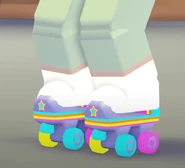 A player using the Neon Skates.