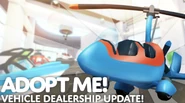 Adopt Me!'s thumbnail during the Vehicle Dealership update.