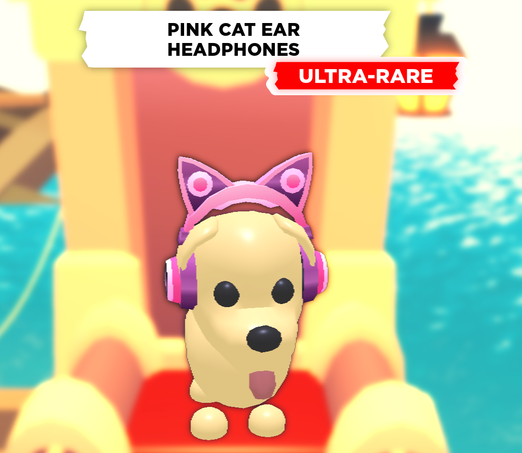 Pink Cat Ear Headphones Adopt Me Wiki Fandom - earpods roblox wikia