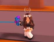 A player using the Water Soaking Grappling Hook.