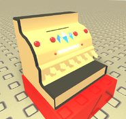 Gold cash register