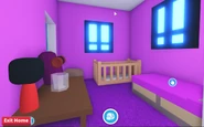 The Tiny Home's bedroom.