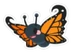 Orange Butterfly Sticker