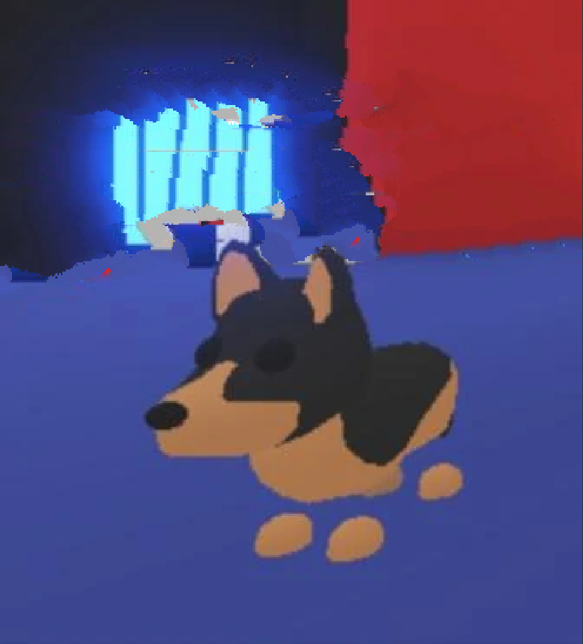 roblox adopt me neon blue dog