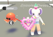 A player using the Magical Princess Leash.