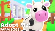 The Cow on Adopt Me!'s Farm Egg Update thumbnail.