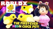 The *IMPOSSIBLE* NEON CHICK Pet in Adopt Me! (Roblox)