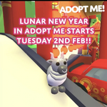 Lunar New Year 2021 Adopt Me Wiki Fandom When other players try to make money during the game, these codes make it easy for you and you can there are yet to be a codes option and we're getting close to the next update i believe. lunar new year 2021 adopt me wiki