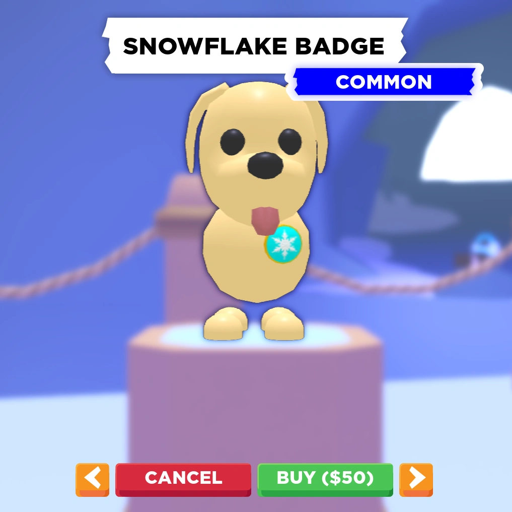 Snowflake Badge Adopt Me! Wiki Fandom