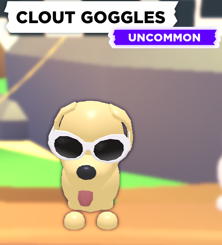 Dog deals clout goggles