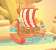 The Trireme on display.