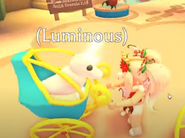 A player using the Egyptian Chariot Stroller.