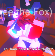 The fear effect applied on a player during the boss fight.