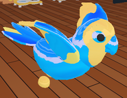 Un Pájaro dorado del Amazonas en el juego.