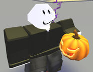 A player before shaking the Pumpkin.