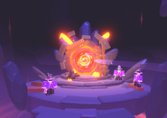 The portal in the Sky Castle used to enter the Fire Dimension.