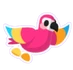 Pan Parrot Sticker