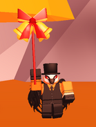 A player using the Festive Bells Balloon.