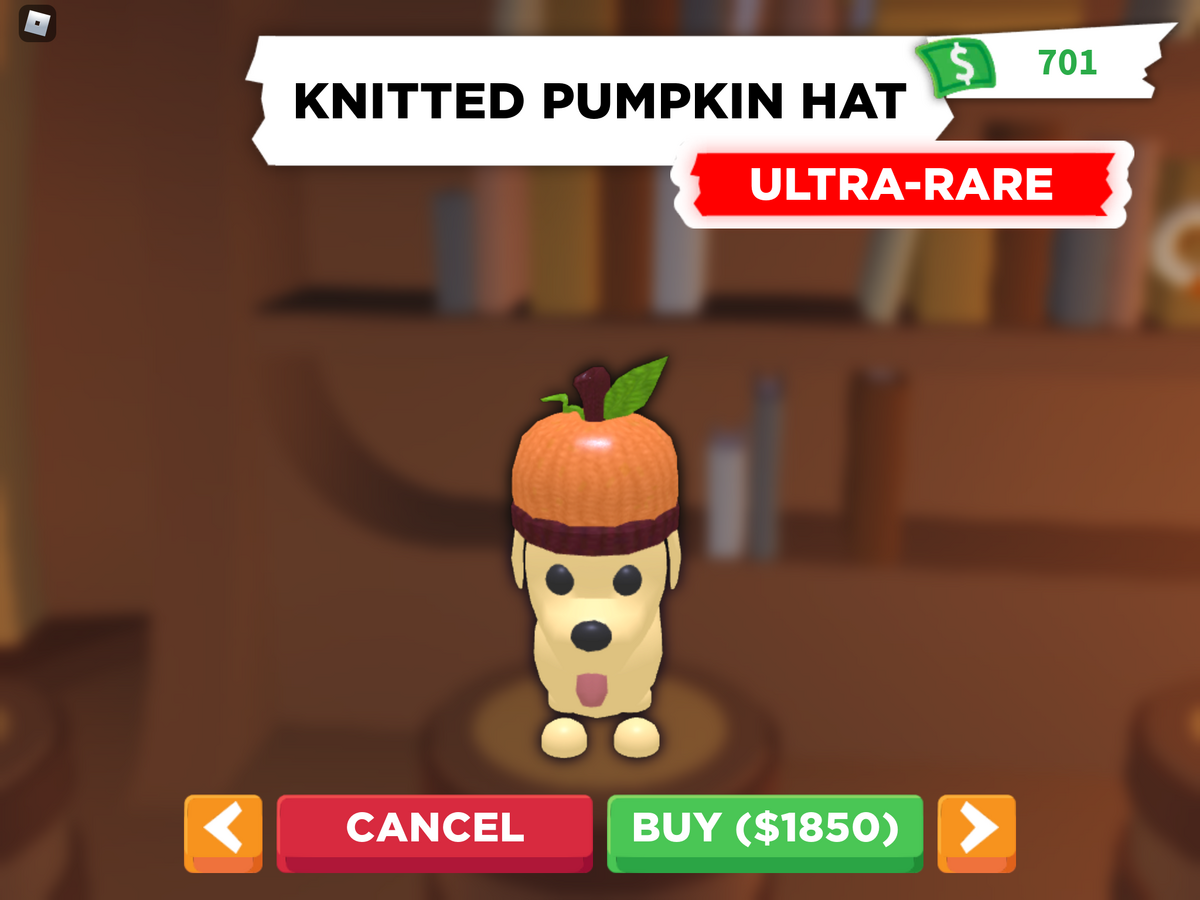 Knitted Pumpkin Hat | Adopt Me! Wiki | Fandom