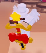 A player using the Festive Pogo.