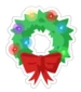 Festive Wreath Sticker