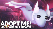 The Halloween White Ghost Dragon on Adopt Me!’s Halloween Event (2021) thumbnail.