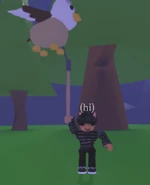 A player holding the Griffin Propeller.