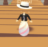 A player collecting Easter Eggs