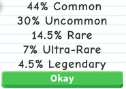 RGB Reward Box Rarities.png (48 KB) The pop-up that appears when selecting the RGB Reward Box, informing the player of the rarity percentages.