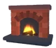 Brick Fireplace