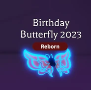 The Neon Birthday Butterfly 2023.