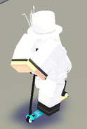 A player using the Cupcake Scooter.