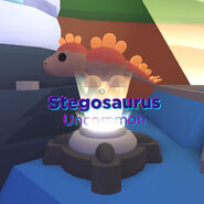 Stegosaurus on display