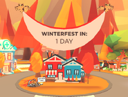The Winter Festival countdown banner.