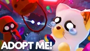 The Scarebear on Adopt Me!'s thumbnail, along with the DJ Snooze and Ghostly Cat.