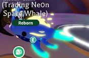Neon Space Whale