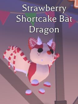 Strawberry Shortcake Bat Dragon, Trade Roblox Adopt Me Items