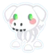 White Skeleton Dog Sticker