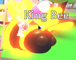 King Bee Adopt Me Wiki Fandom - Adopt Me Pets Bee Emoji,Honey Bee Emoji -  free transparent emoji 