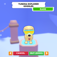 Tundra Explorer Goggles on a Dog