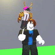 A player holding the Creator Rattle (Bethink).