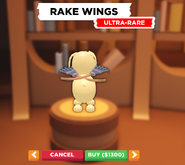 Rake Wings on a Dog