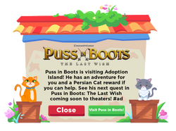 Adopt Me! on X: 😺 Adopt Me x Puss in Boots 😺 👢 Adventure with