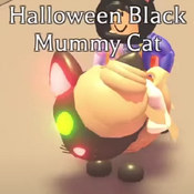 Halloween Black Mummy Cat