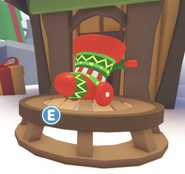 The Stocking Stroller on display.