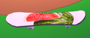 The Melon Skateboard in-game.