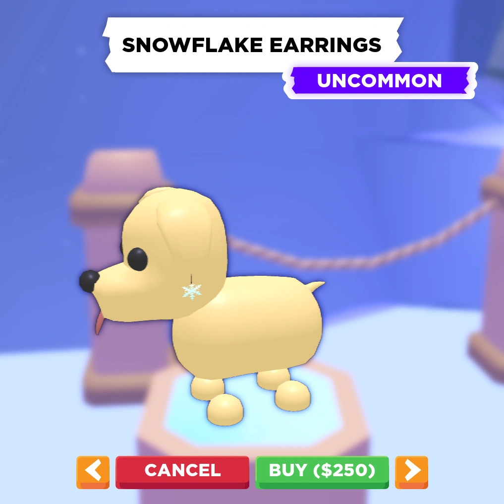 Snowflake Earrings | Adopt Me! Wiki | Fandom