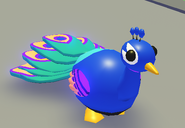 Un Pavo real mega neón.